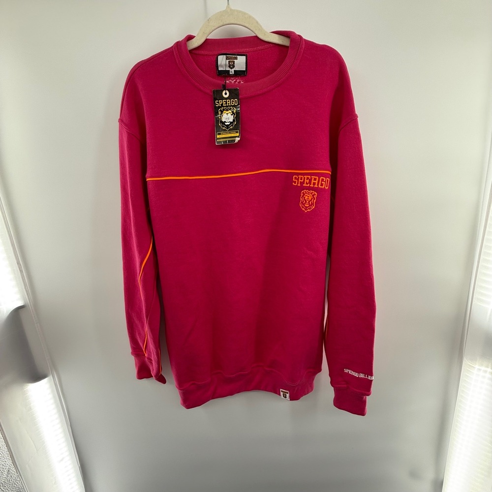 SPERGO Billionaire Pink Orange Crewneck Sweatshirt XL NWT Unisex Streetwear Logo